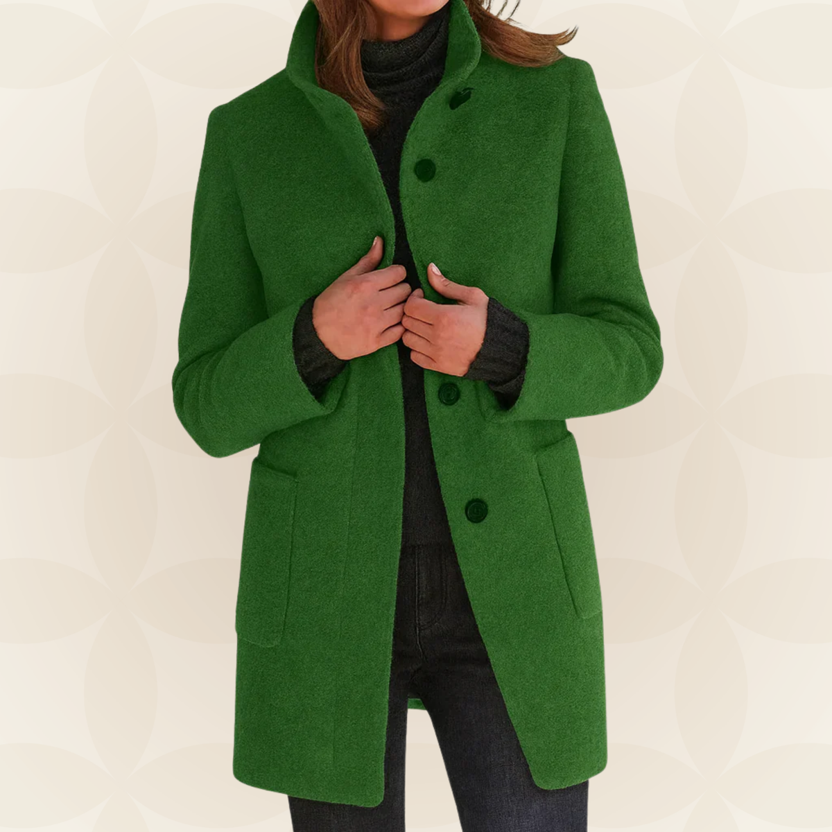 Ana - Chaqueta de Mezcla de Lana