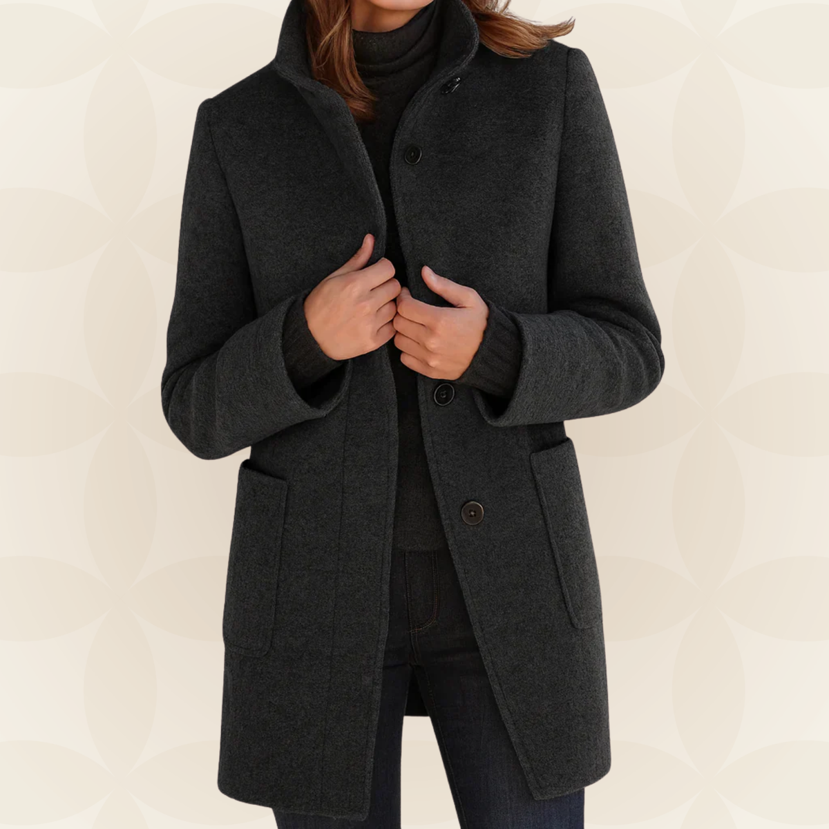 Ana - Chaqueta de Mezcla de Lana