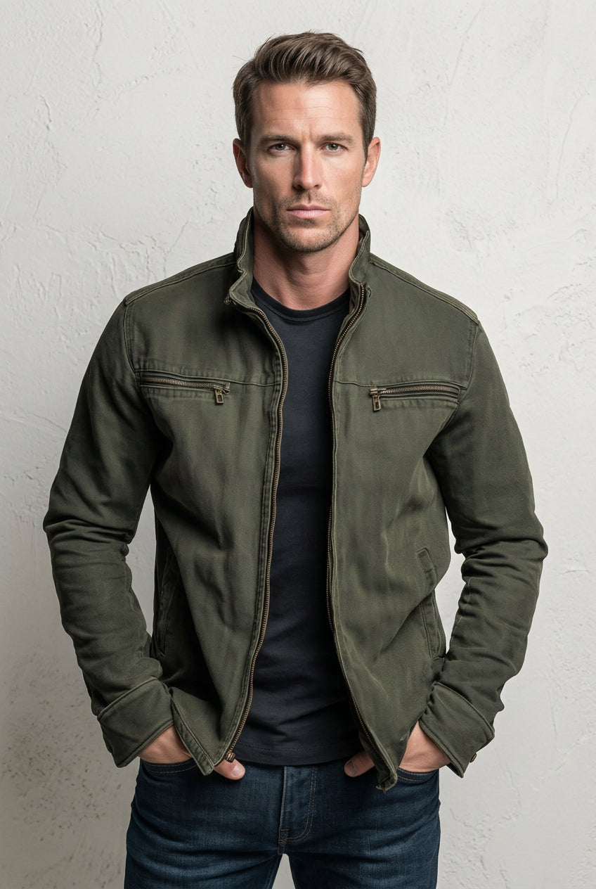 Connor - Chaqueta Atemporal de  Cremallera