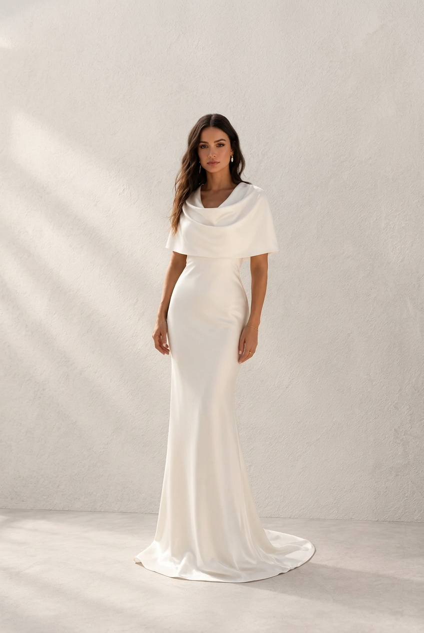 Bianca – Vestido Largo de Satén