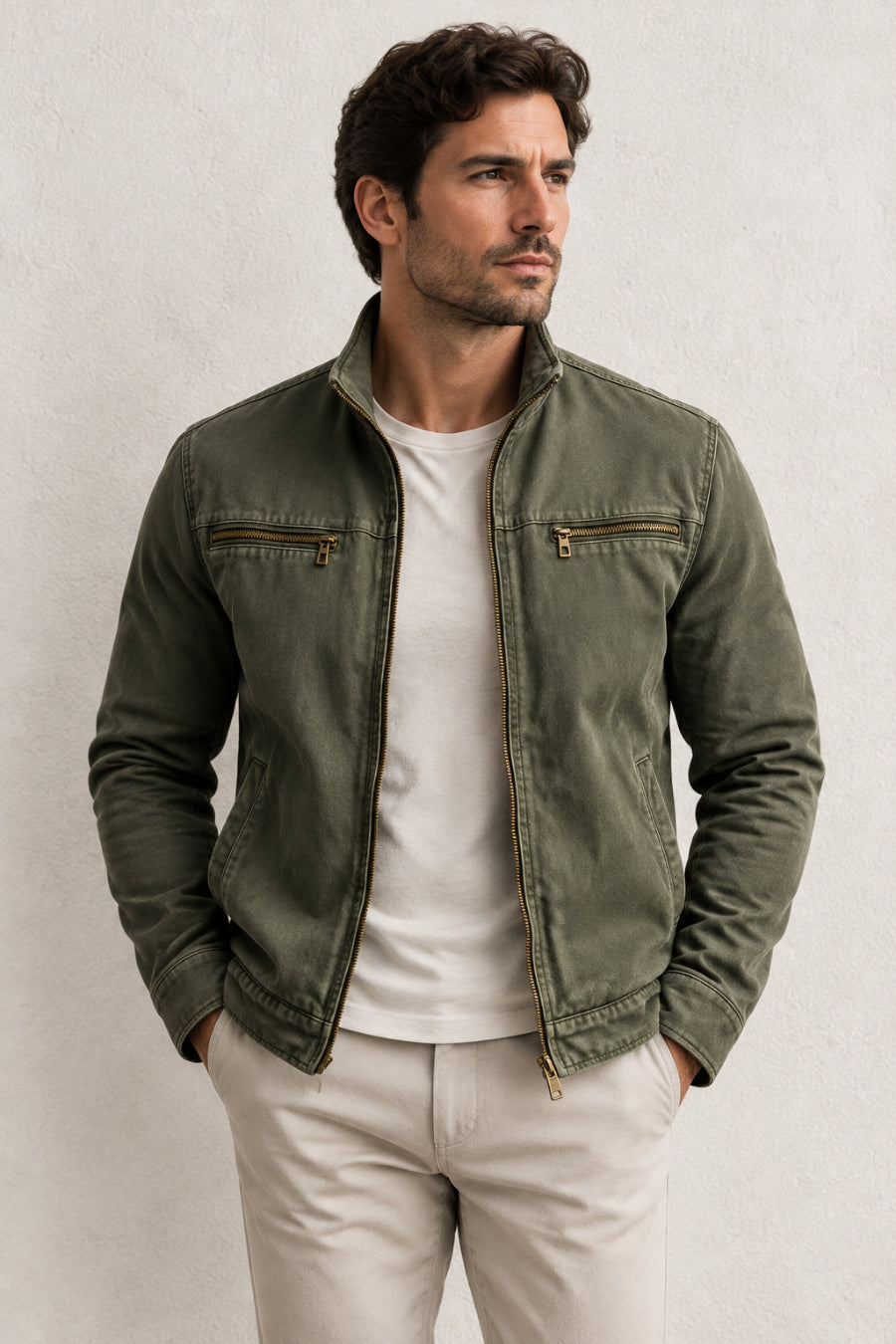 Connor - Chaqueta Atemporal de  Cremallera