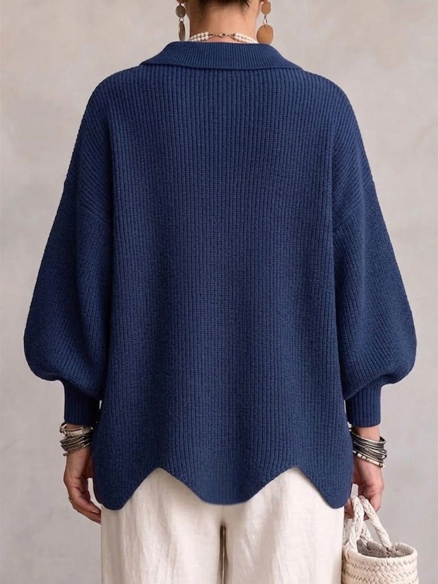 Stefania – Cárdigan/Blusa Oversize con Botones